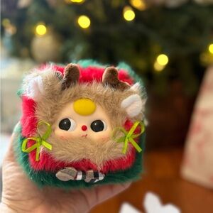 Festive Reindeer Plush Toy for Small Pets